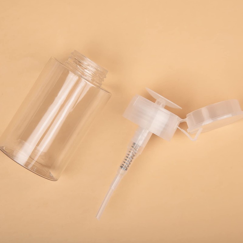 MFUOE 2pcs 150ml Nail Polish Remover Pump Dispenser Empty Bottle
