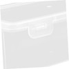 LIFKOME 2pcs Plastic Storage Box with Lid Medium Long Container