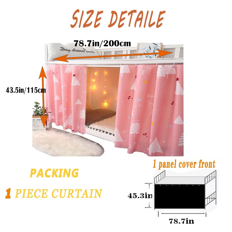 Qubanda Dorm Home Bunk Nets Bed Curtains Cloth Bed Canopy