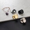 STARPY Interior Pismo Doorknobs for Bath & Bedroom, Brushed Nickel