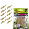 SEABUZZ Gummifische Angelköder Set Butter Worm 10Stk x 45mm –