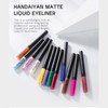Kyannkara Liquid Eyeliner Colorful Matte Glitter Neon Eyeliner Pencil Pigmented