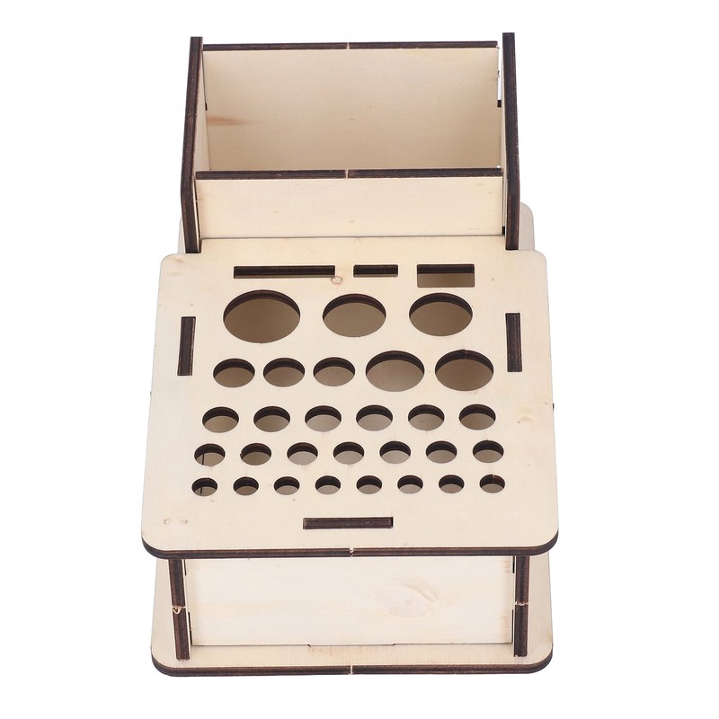 Leather Tools Storage Box Shelf Beech Leathers Craft Rack Stand