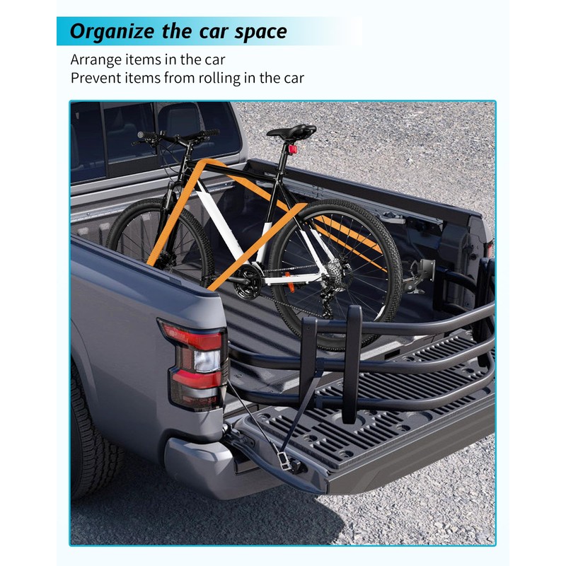 Dual-Pivot Retractable Truck Bed Ratchet Straps for Nissan Frontier, Multi-Angle