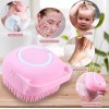 TIKA Silicone Bath Brush w Soap Dispenser-Body Scrubber, Handheld Hygiene