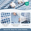 100% Cotton Ruffle Gingham Duvet Cover Sets Classic Checkered Queen