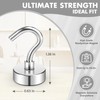 Niuknow 20Pack Heavy Duty Magnetic Hooks, 25 lbs Strong Neodymium