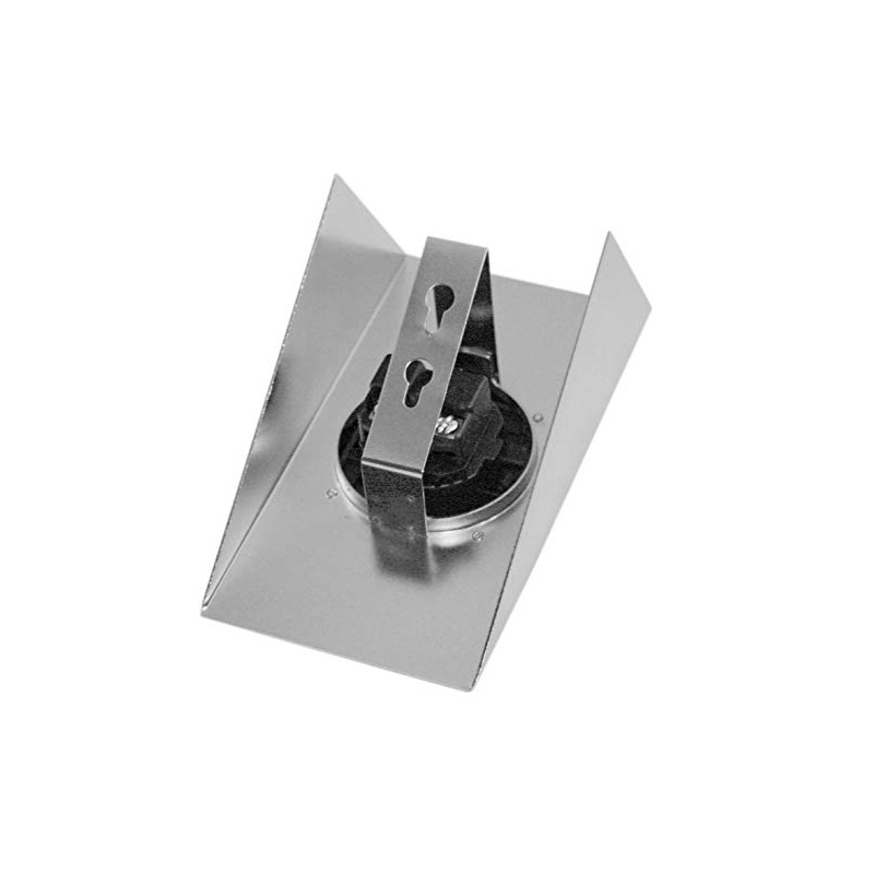 Under-unit socket 230 V, VDE certification, child safety, brushed stainless