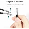 Liangery 鼻毛カッター メンズ はなげカッター 耳毛カッター 鼻毛トリマー 鼻毛抜きステンレス製 手動 鼻毛ハサミ鼻ケアカッター 手動