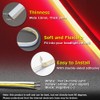 OPP ULITE Red Amber LED Strip Light 2Pcs 23 Inches