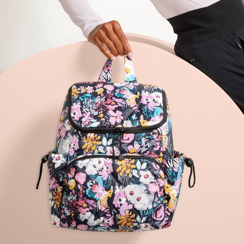 Vera Bradley Women's Featherweight Backpack Bookbag, Stratford Paisley, One Size