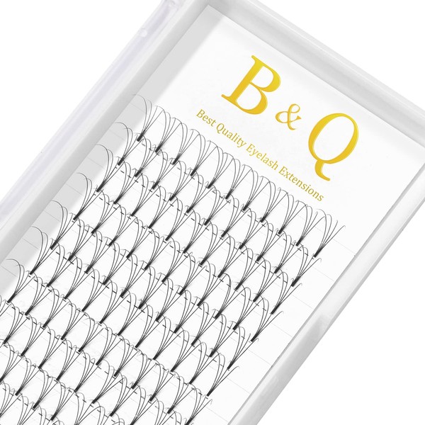 Ready-to-Use Fan Eyelash Extensions, 4D-D-0.10-9, Eyelash Fans, Soft, 4D, 6D,