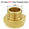 Joywayus Garden Hose Adapter, 1" NPSH Female x 3/4" GHT