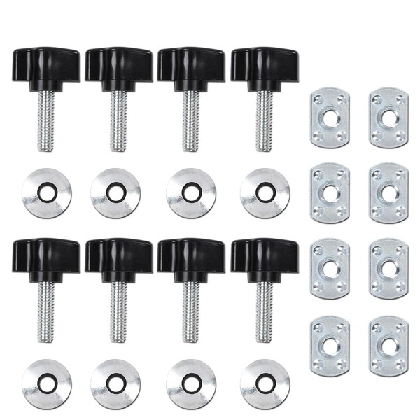 PIT66 Universal Easy On Off Hard Top Fasteners Nuts Bolts, Compatible with Jeep Wrangler YJ/TJ/JK Models 1987-2017