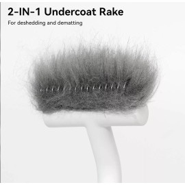 Aumuca Cat Brush for Long Haired Cats, Deshedding Tool and Dematting Comb Remove Loose