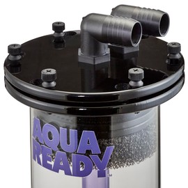 AquaReady Fluidized Up Flow Media Reactor FR-1E Freshwater and Saltwater Aquarium Reactor Filtration, Great for Carbon, GFO, Biopellets, and More, Reduce Pollutants, Odors, Discoloration