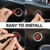 TOOLEPIC Push Start Button Cover for Dodge Challenger Charger Durango