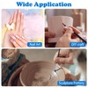 SmallCat 10pcs Silicone Paint Brushes, Flexible Clay Carving Tools, Professional