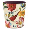 Scakbyer Leather Trash Can, Retro Decorative Waste Basket, 10L Capacity