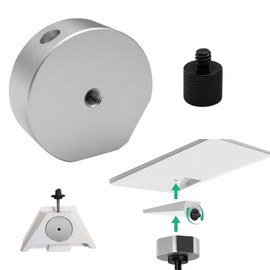 Starlink Mini Tripod Adapter,Solid Aluminum Alloy Tripod Mount Adapter Compatible with Star Link Mini - 1/4" and 3/8" Threaded,Enables Tripod, Fixing Clamp, Magic Arm etc - Work with Pipe Adapter