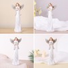 suruim Angel Statue Love Goddess Home Decor Model with Flower