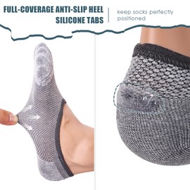 CDHRUSK 10 Pairs Thin 4 Color Mixed Nylon Blue Grey Yellow Pink Red No Show invisible Socks Womens & Girls, Ideal for Man Woman, Breathable & Comfortable Fit US 4-7