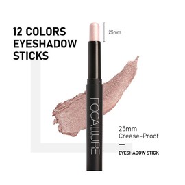 Focallure 2 in 1 Eyeshadow and Eyeliner Pen, Shimmer Cream Eyeshadow Stick, High Pigmented Eyeshadow, Highlighter Eye Liner, Multi-Dimensional eyes Look - Color: #19 SATURN