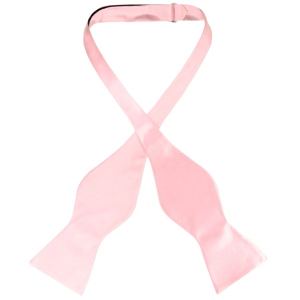 Biagio SELF TIE Bow Tie Solid LIGHT PINK Color Mens