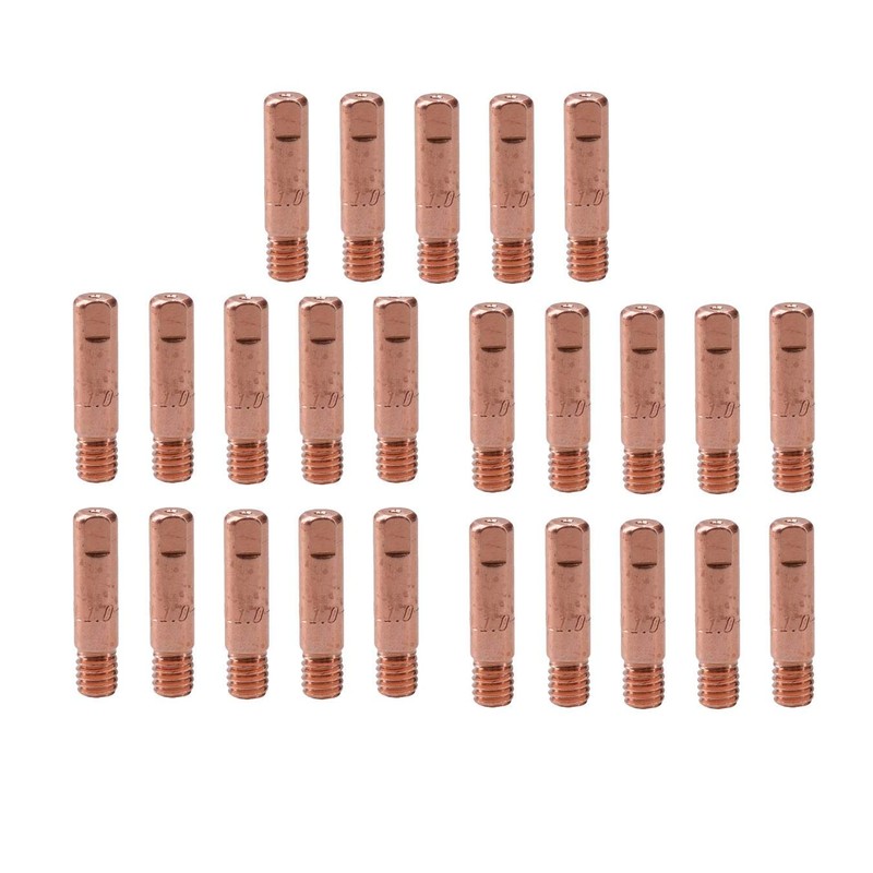 2 Shroud & 25 x 1.0mm Contact Tips MIG Welding