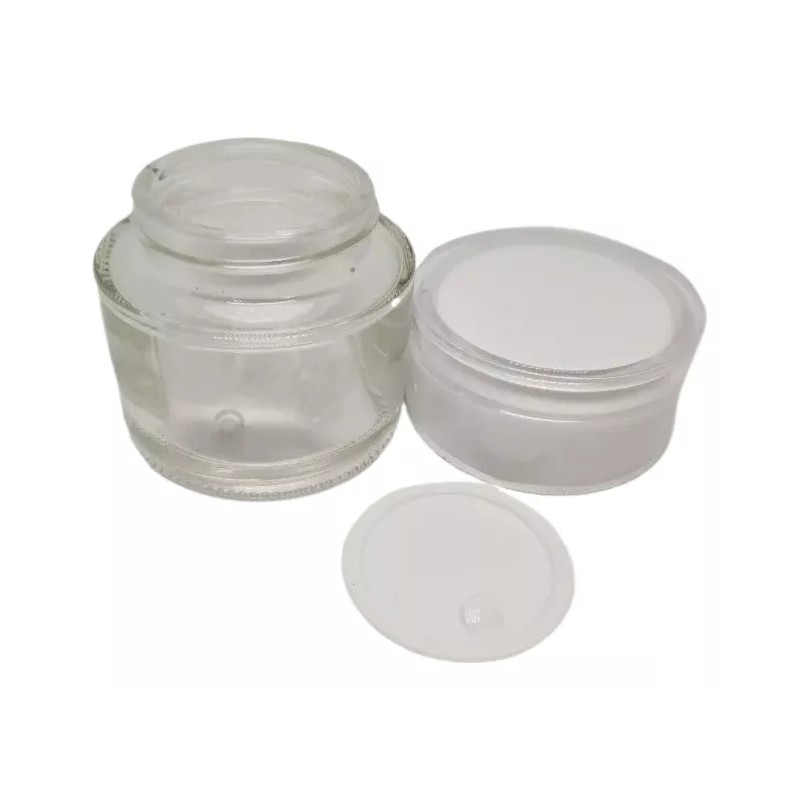 Meliars Pomadera De Cristal 30 Grs Y 60 Grs Blanca