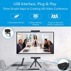 iTOPVIS 2K Webcam for PC with Microphone and Speaker Video