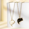Dr's gift Cat Friendship Necklaces BBF Best Friend Necklace with