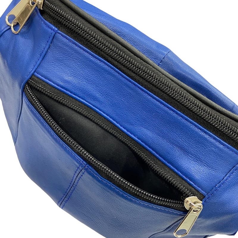 RAS WALLETS Genuine Leather Waist Hip Bum Bag Money Belt
