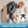 IETWATE 10PCS Kitchen Plinth Clips, Plastic Kitchen Kickboard Clips, Adjustable