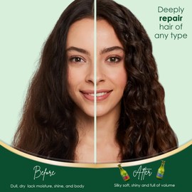 Frulatte Pure Olive Oil Clarifying Shampoo and Conditioner Set - Creamy Hydration Formula Enriched with Shea and Argan Oil for Dry, Damaged & Frizzy Hair Repair - Hair Growth Products for Women & Men