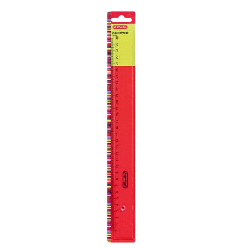 Herlitz Ruler Plastic Transparent (Set of 4 - Ruler 16