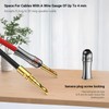 Tertullus 8 Pcs 4mm BFA Banana Plugs Connectors Gold Plated