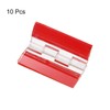uxcell 10Pcs Acrylic Hinges, 45x35mm Self-Adhesive Clear Hinge Transparent Continuous