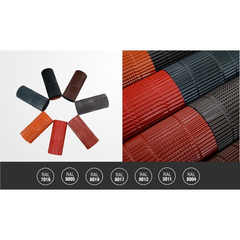 20 Aluminium Ridge 300 mm Wide in Black, Red or