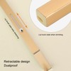 3pcs Gold Retractable Lip Brush Portable Soft Hair Double Ended
