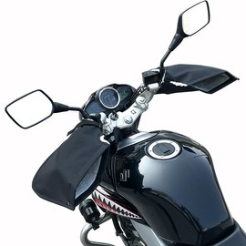 Wocemo Handlebar gloves, motorcycle hand warmer, universal, motorcycle handlebar, plush motorcycle gloves, winter waterproof handlebar gloves for motorcycle, scooter.