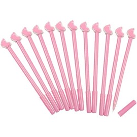 Pink Baby Feet Pens - Set of 12 - Girl Gender Reveal Party Supplies