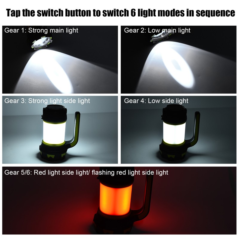 HC‑261 Camping Light Multifunctional USB Rechargeable LED Camping Lantern with
