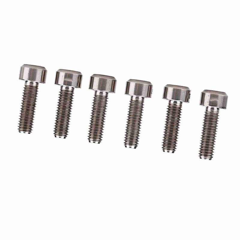 6pcs set M5*16mm Titanium Alloy Bike Fixed Stem Bolts For