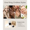 Moissanite Promise Rings for Her, 1CT Twisted Engagement Rings for
