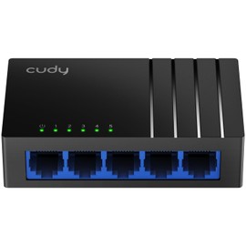 Cudy GS105D 5 Port Gigabit Ethernet Network Switch, Ethernet Splitter - Desktop, Fanless, Traffic Optimization, Plug and Play