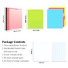 INFUN All-in-one Telescoping Binder Notebook，3 Ring Notebook Binder with 1