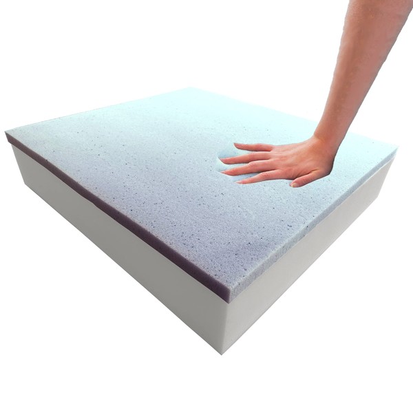 Foamma 6" x 26" x 30" Cooling Gel-Infused Memory Foam