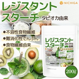 NICHIGA Resistant Starch 200g, Tapioca Sourced Rich in Dietary Fiber [05]