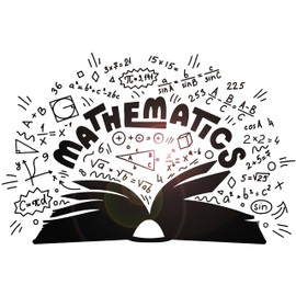 Large Vinyl Wall Decal Mathematics School Math Symbols Book Teen Room Decor Stickers Mural (g1565) Black